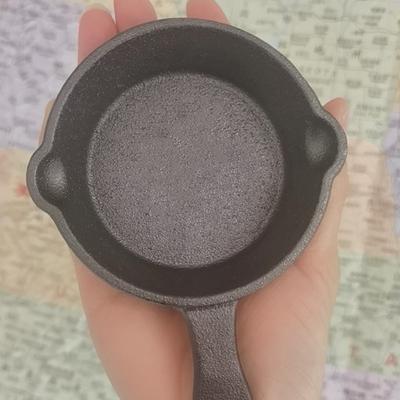 8.5cm Small Fry Pan Steak Pot Non Stick Cast Iron Material Wok Pans with Handle for Home Induction Electric Gas Cooktop