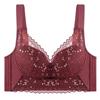 Elegant Lace Push-Up Bra: Medium-Thick, Wire-Free, Supportive for Small Busts