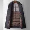 Autumn and Winter Lapel Take-off Down Liner Middle-aged and Young People Business Double-sided Woolen Thermal Jacket