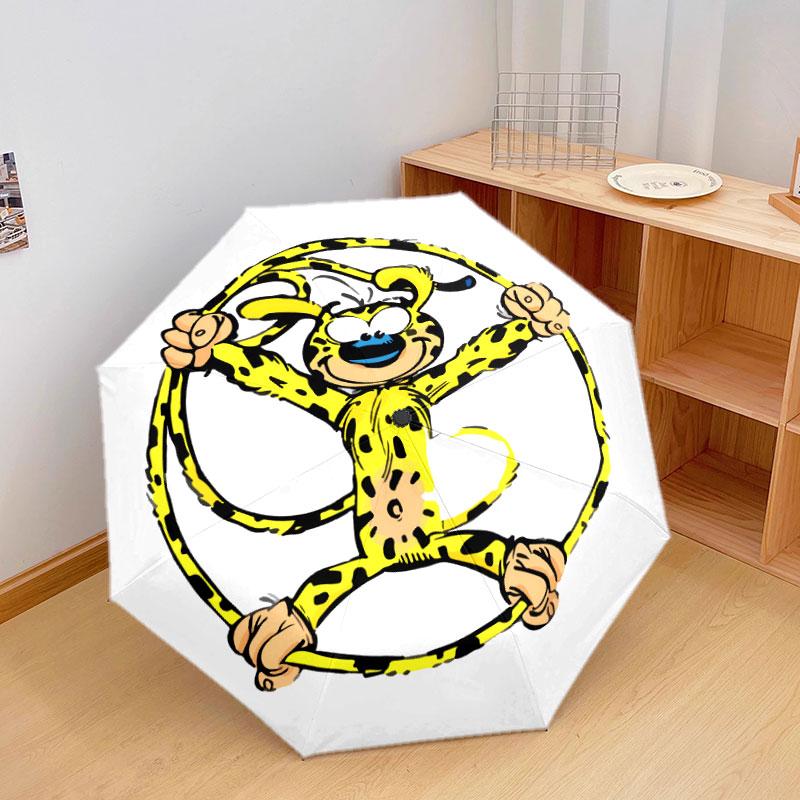 Marsupilami Pattern Pattern New Style Umbrella, 1 Piece Automatic Folding Umbrella, Portable Foldable Travel Umbrella, Outdoor Umbrella,Birthday Gift