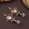Vintage Court Style Ethnic Flower Pattern Design Flower High-End Ethnic Style Elegant Jewelry Gift