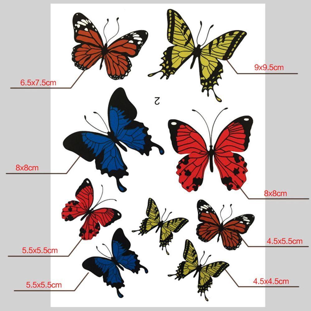 Colorful Simulation Butterfly Automotive Car Stickers Auto Exterior Decors Decals Scratch Sticker