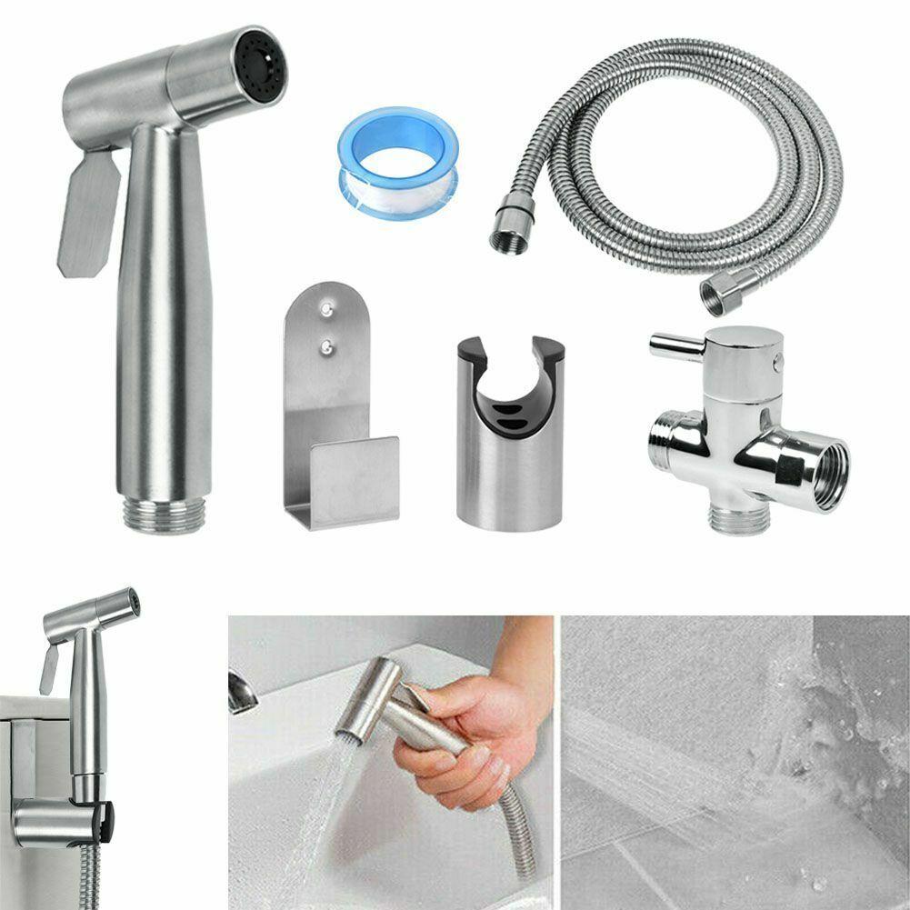 High-quality Stainless Steel Spray Gun Set For Women's Cleaning Toilet Cleaning And Water Pressure Boosting 304 Stainless Steel Gun With Modern
