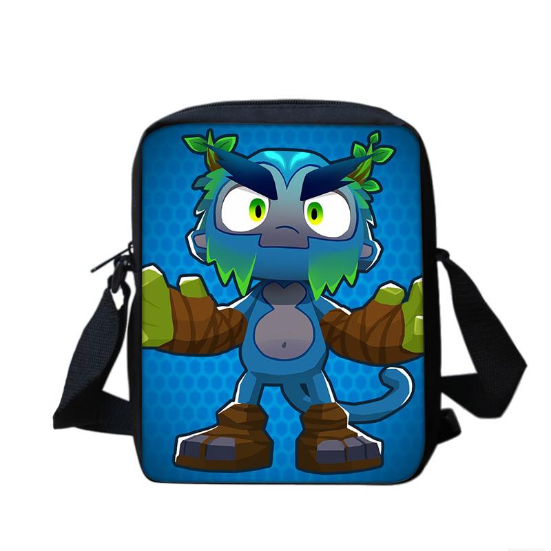 Bloons TD 6 shoulder bag, large capacity, compact, new trend, game printing, kindergarten, elementary school, boys and girls