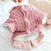 Plaid Dog Sweater, Warm Dog Jumper, Coat, Fannel Inside, Teddy, Poodle, XS, S, M, L, XL