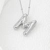 Smooth Chunky Bubble Initial letter Pendant Necklace Women Personality Jewelry Gold Balloon 26 Letter Necklaces