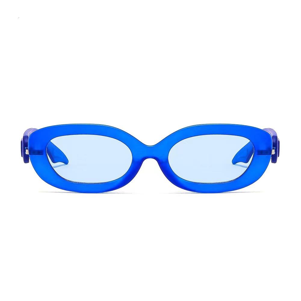 New Hot Sale Fashion Trend Hip-Hop Style Color Small Frame Cat Eye Sunglasses for Men and Women