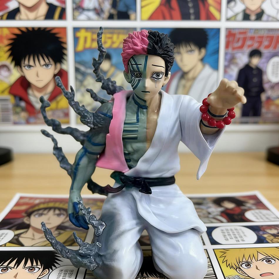 In Stock 17Cm Demon Slayer Akaza Hakuji Anime Figure Model Doll Action Figurine Pvc Decoration Peripheral Desktop Ornament Toy