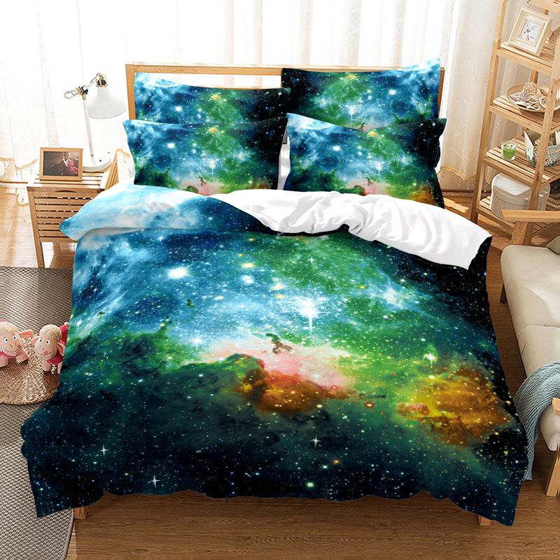 3D Digital Printing Bedding Set Quilt Cover and Pillowcase Single Double Bed Full Size Bedroom Bedding Home Decoration