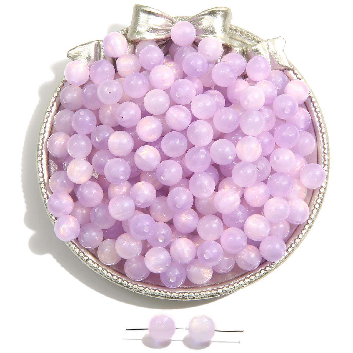 

Смоляные бусины «кошачий глаз» для изготовления украшений своими руками - Стиль «Зыбучий песок», «Венера», «Звездное небо» 8mm, Hole 1.5mm, Pack of 20