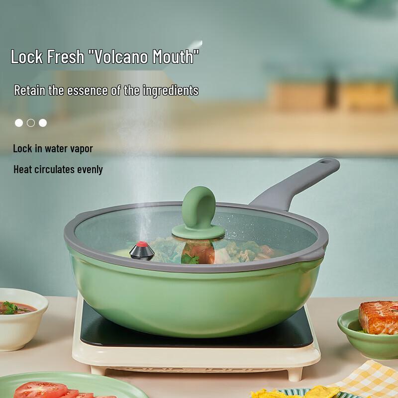 COOKER KING 32cm Maifan Stone Non-Stick Micro-Pressure Wok