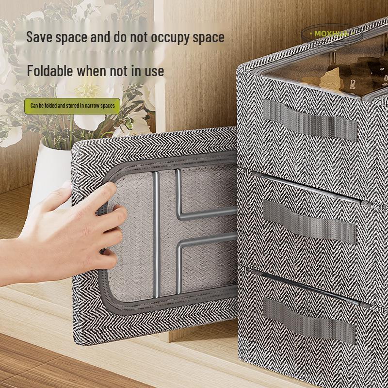 Foldable Transparent Shoe & Boot Storage Box with Steel Frame, Dustproof & Under-Bed Space Saver