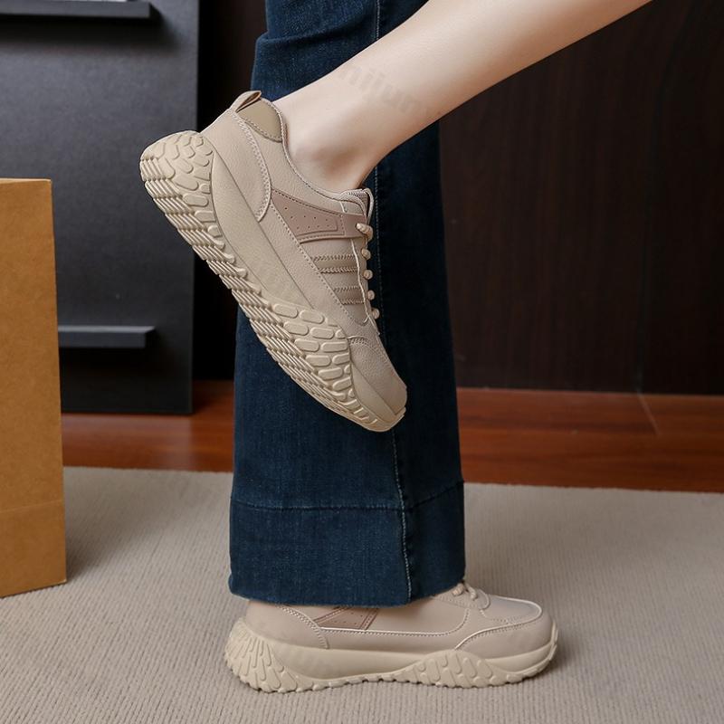 Damen Freizeit-Sneaker 2026 Herbst Neu Vintage Komfort Rutschfest Laufschuhe Mode Schnürung Höhenverstellung Vulkanisierte Schuhe