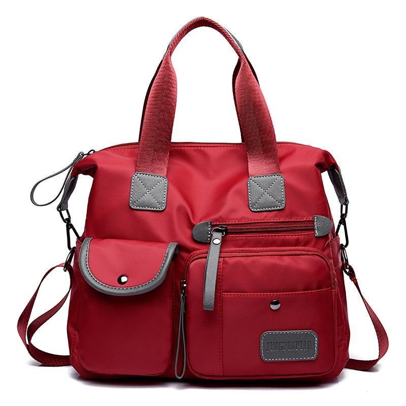 Nylon Cloth Large Handbag Waterproof Shoulder Bag
