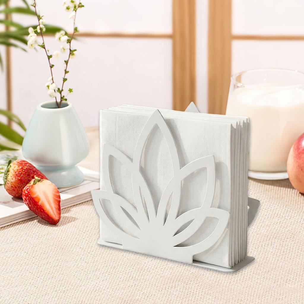 Serviettenhalter Spender Dekorativ Nordischer Stil Praktisch Metall Taschentuchhalter für Kaffeebar Restaurant Hausparty Küche