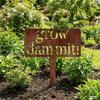 Vintage Metal Garden Stake Decorative Metal Yard Sign Garden Art Garden Sign  Garden Use