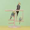 Bird Toys Parrot Station Stand Tree Branch Wooden Perch Playstand Cockatiel Gym Playground For Pet Bird Daily Playing Supplies