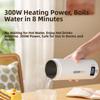 316 Edelstahl Reise-Wasserkocher Tragbare Smart-Wasserflasche für Büro, Wohnheim oder Reise