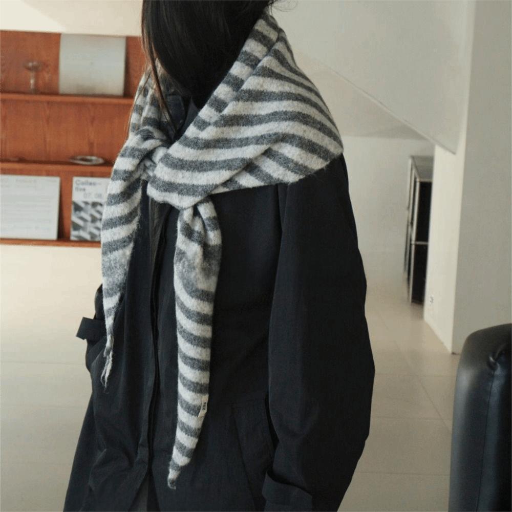 Cashmere Knitted Triangle Scarf Korean Style Cape Wraps Fashion Winter Shawl  Women/Men