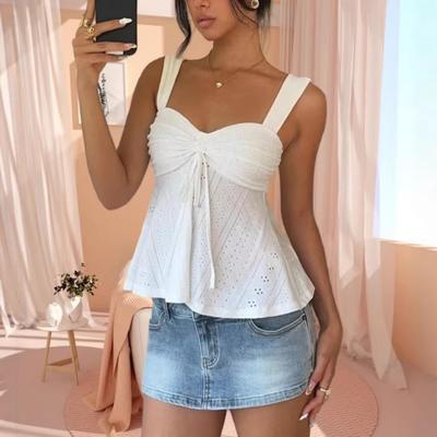 Summer New Women's Sexy Y2K Cami Top, Casual Versatile Sleeveless Tank Top for Women, Crossborder Fashion Outfit