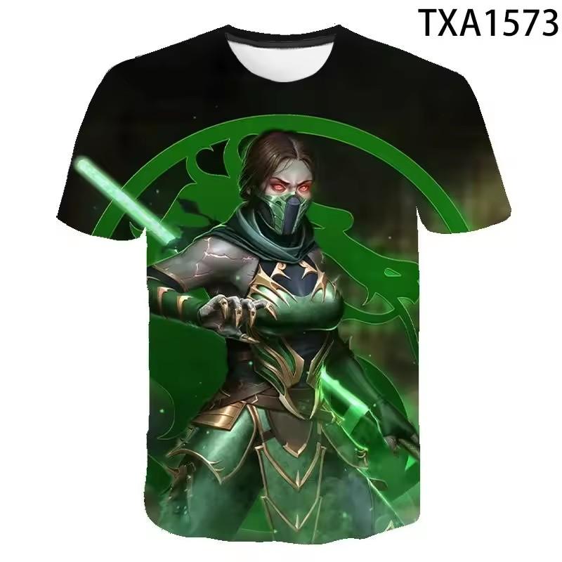 Mortal Kombat 3D T Shirt Men T-Shirt Fighting Game Streetwear Short Sleeve Men Summer Casual Cool Tee Tops
