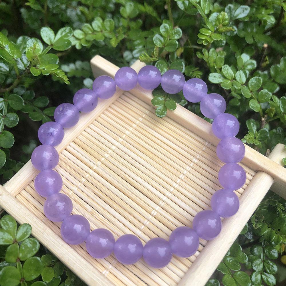 8mm Natural Amazonite Raw Stone Women's Energy Charm Bracelet
