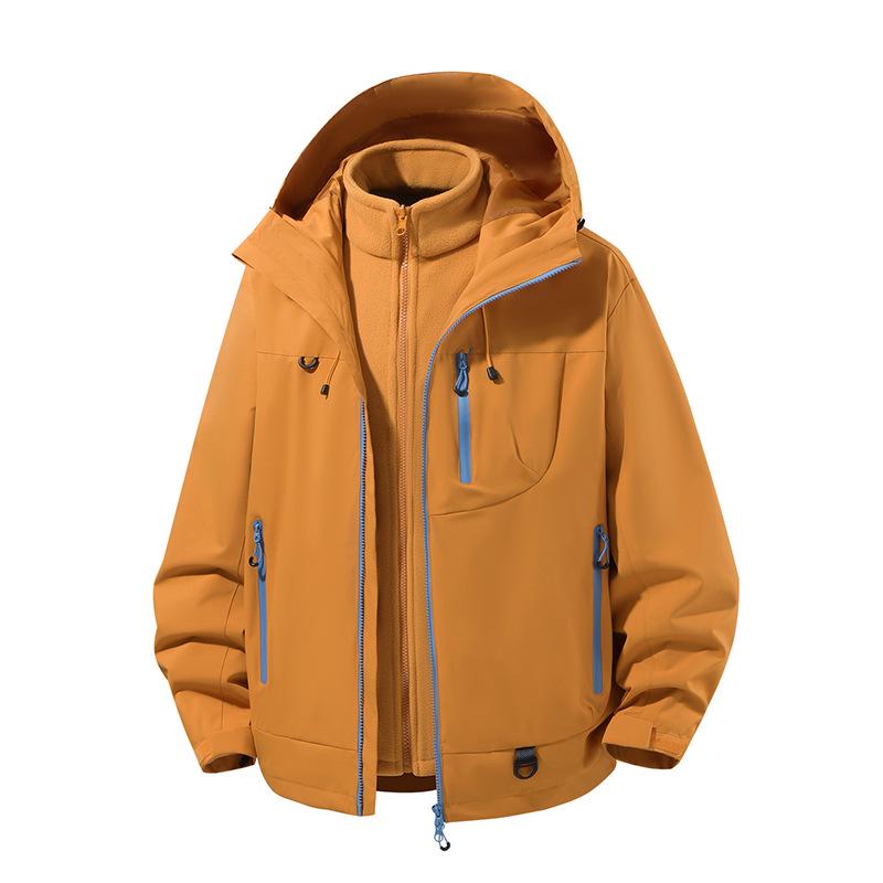 Winddichte 3-in-1 Kapuzenjacke für Damen & Herren - Outdoor Bergwandern & Kletterausrüstung für Frühling & Herbst