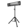 Infrared Heater 2500W Electric Space Heater with Tripod Remote Black, 3 Heat Settings, Panel Control, 24-Hour Timer, Premium PP Material, Even Warmth
