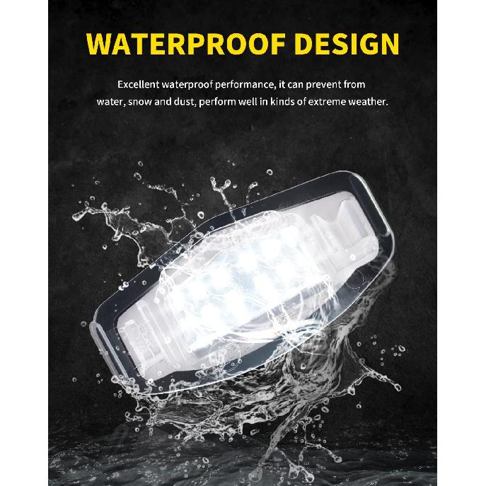 LED License Plate Lights Bright White Tag Lamp Assembly Replacement Compatible With Honda Accord Sedan Odyssey Civic Pilot & Acura MDX TSX TL ILX RDX