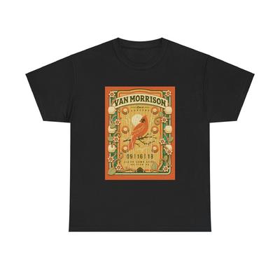 T-shirt Van Morrison Rock classico vintage Merch Poster retrò Unisex Cotone pesante