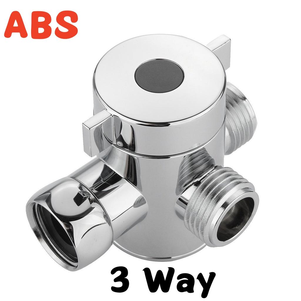 G1/2in 3 Way Diverter Valve T-Adapter Converter For Shower Brass Water Tap Connector Bathroom Faucet Water Separator