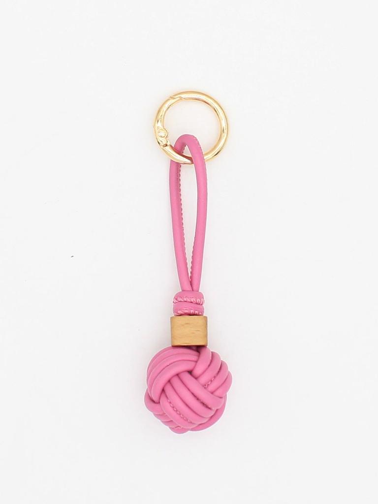 Korean Style PU Leather Hand-woven Ball Bag Pendant & Phone Charm - Autumn/Winter Collection
