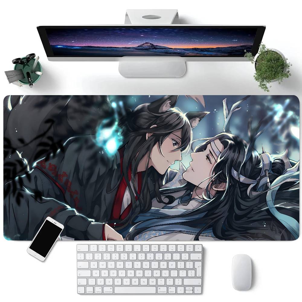 Anime MDZS Mouse Pad Large Gaming Keyboard Mat LockEdge Rubber Computer Office Accessories