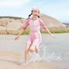 EBAER Girls' Sun Protection One-Piece Swim Dress