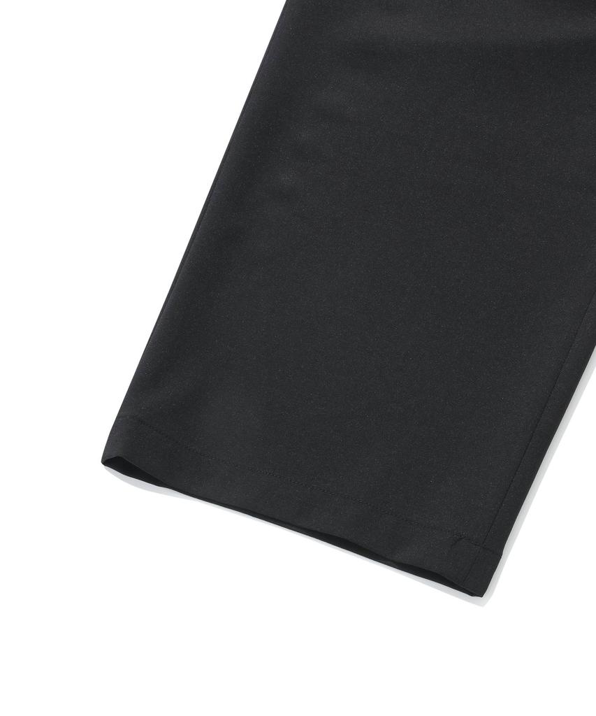 COVERNAT Summer Double-Pleated Semi-Wide Slacks Black