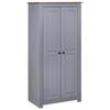 VidaXL Wardrobe Grey 80x50x171.5 Cm Solid Pine Panama Range 282665