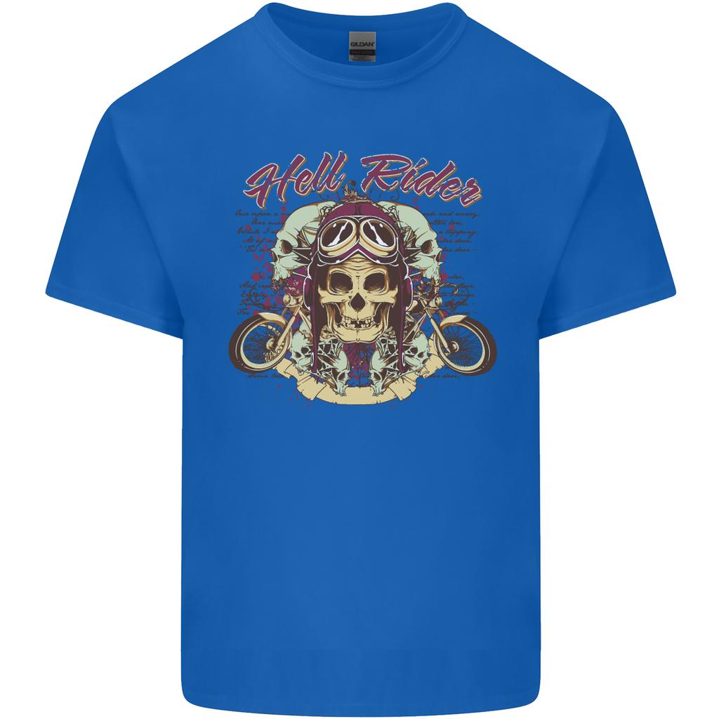 Hell Riders Motorcycle Motorbike Biker Unisexs Light Cotton TShirt