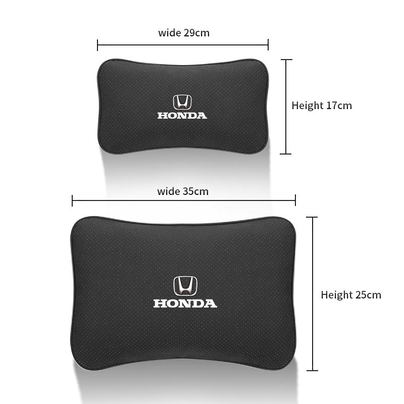 New Suede Car Seat Headrest Memory Foam Lumbar pillow For Honda Civic FIT CRV Accord Jazz HRV Vezel CRZ City CRX Pilot NB B-series