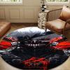 Tokyo Anime Artwork Round Rug for Livingroom,Bedroom, Palyroom, Chair Rug, Area Rug, Circle Carpet, Large Size Fan Christmas Gift
