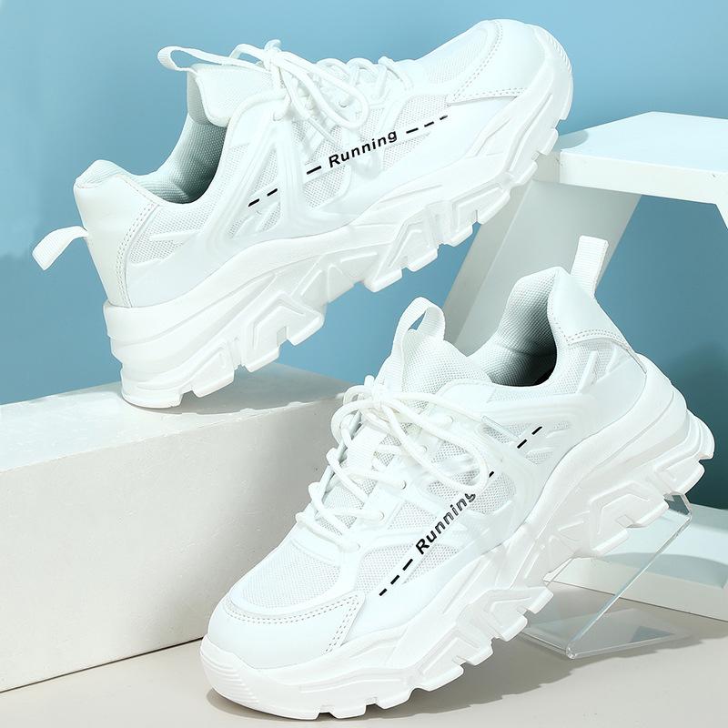 Thick-soled heightening dad shoes are breathable and comfortable, casual sports single shoes, outdoor trendy shoes