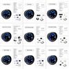 Universal 2" 52mm 10 Color Turbo Boost Gauge LED 12V Racing  RPM Tachometer Water Oil Temperature Meter Red Pointer With Sensor