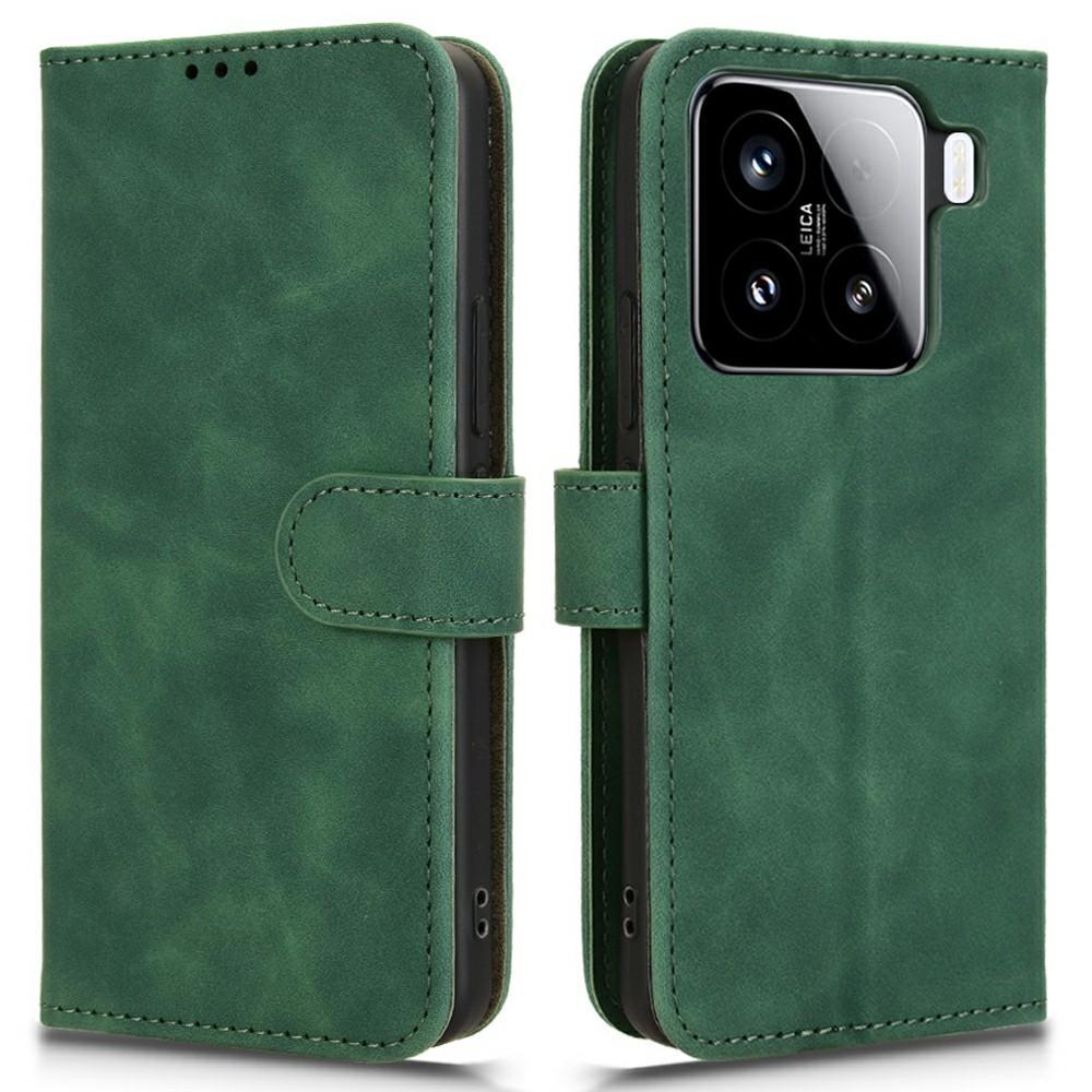 For Xiaomi 15 Pro Leather Case Skin-Feel Anti-Drop Wallet Flip Phone Cover