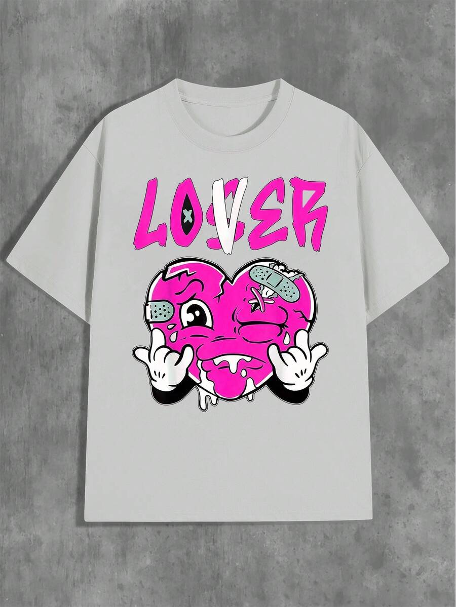 Unisex s Retro Hip-Hop Street Casual T-Shirt S