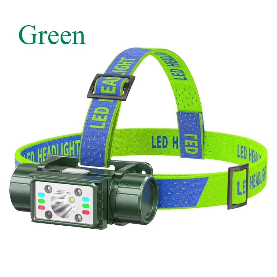 

LED Induction Headlights 7 Lighting Mode IPX4 Waterproof Head Flashlight Powerful Portable Head Lamp USB Headlight for Camping