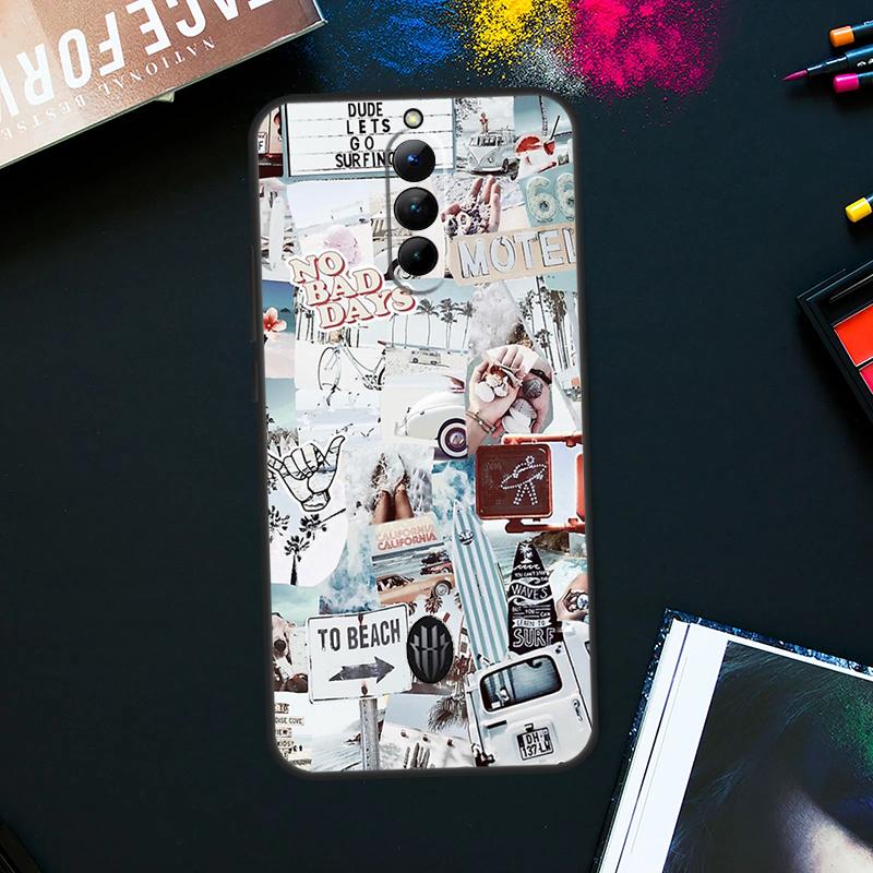 Summer Beach Collage Case For ZTE Nubia Red Magic 9 8 8S Pro Plus RedMagic 6S 7S Pro 6 7 Pro 5S 6R 5G Back Cover