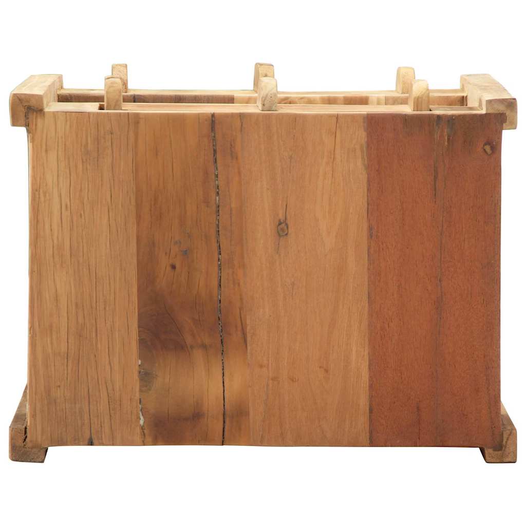 Side Table Brown 43 x 32 x 46 cm Solid Upcycled Wood