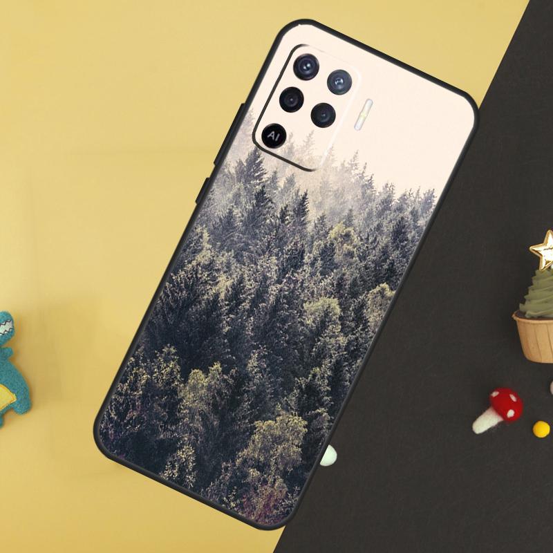 Nature Forest Mountain Case For Oppo A60 A80 A40 A15 A16 A17 A57 A94 A74 A54 A76 A96 A18 A38 A58 A78 A98 A5 A6 Pro