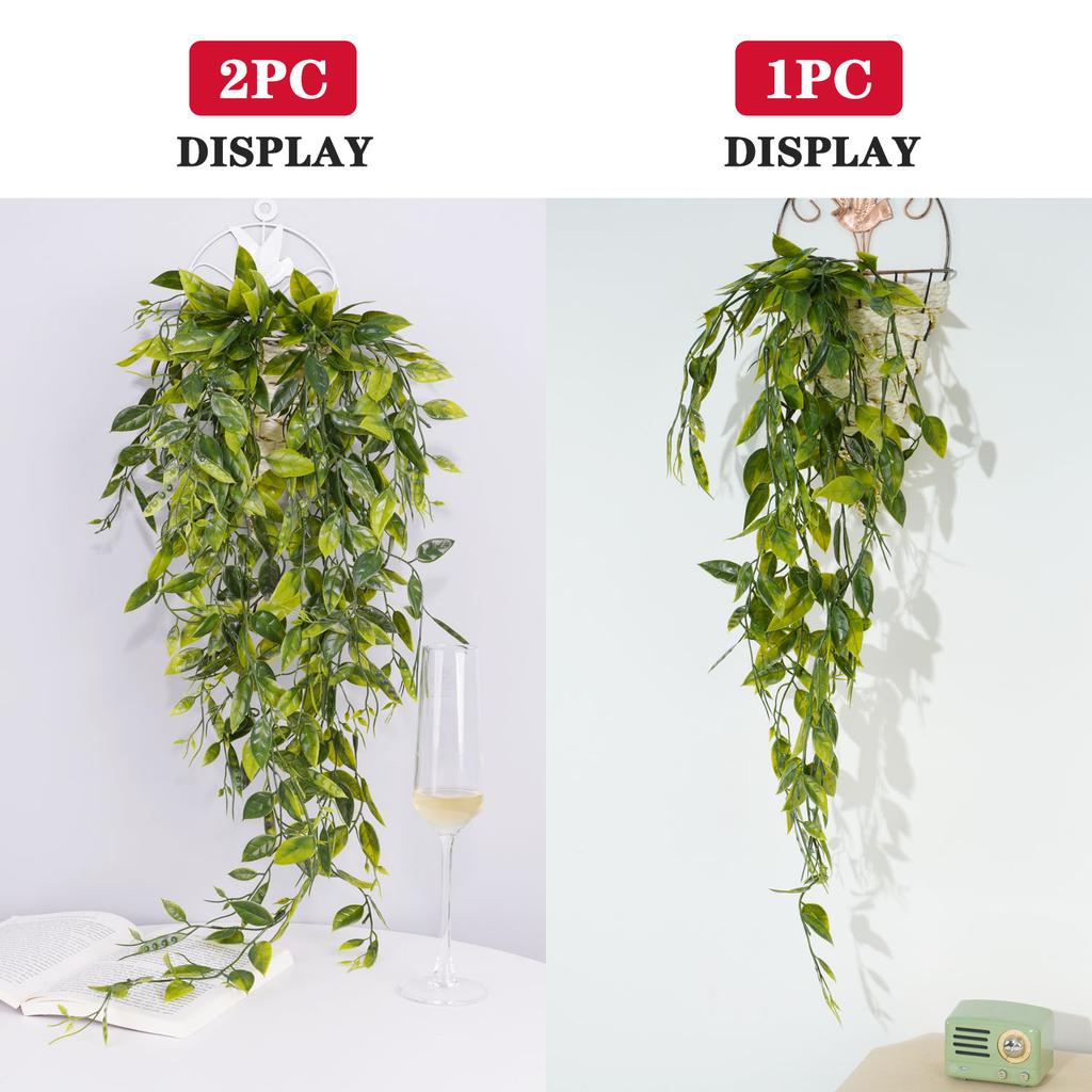 1PC Hanging Plants Artificial Cascading Greenery Vines For Home Shower Indoor Outdoor Desk Bathroom Decor