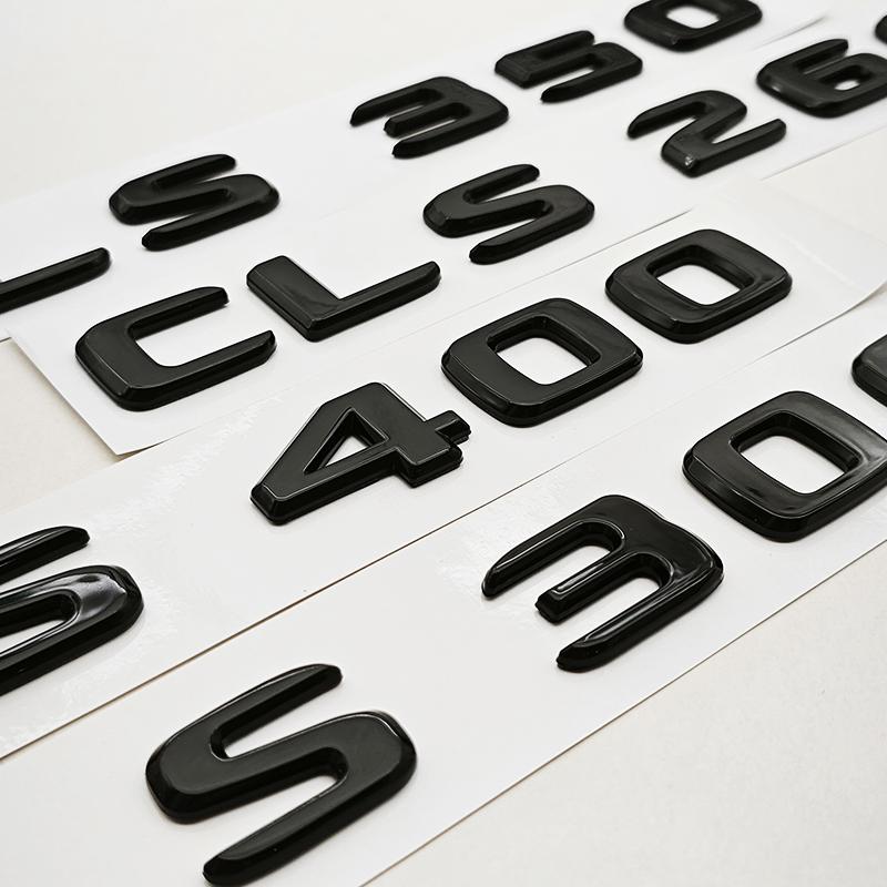 NEW 3D ABS Car Letters Logo CLS260 CLS300 CLS400 Badge Rear Trunk Sticker For Mercedes Benz CLS260 CLS300 CLS400 C218 Accessory