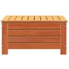 Vidaxl Garden Footstool With Cushion, Waxed Brown, Solid Pine Wood